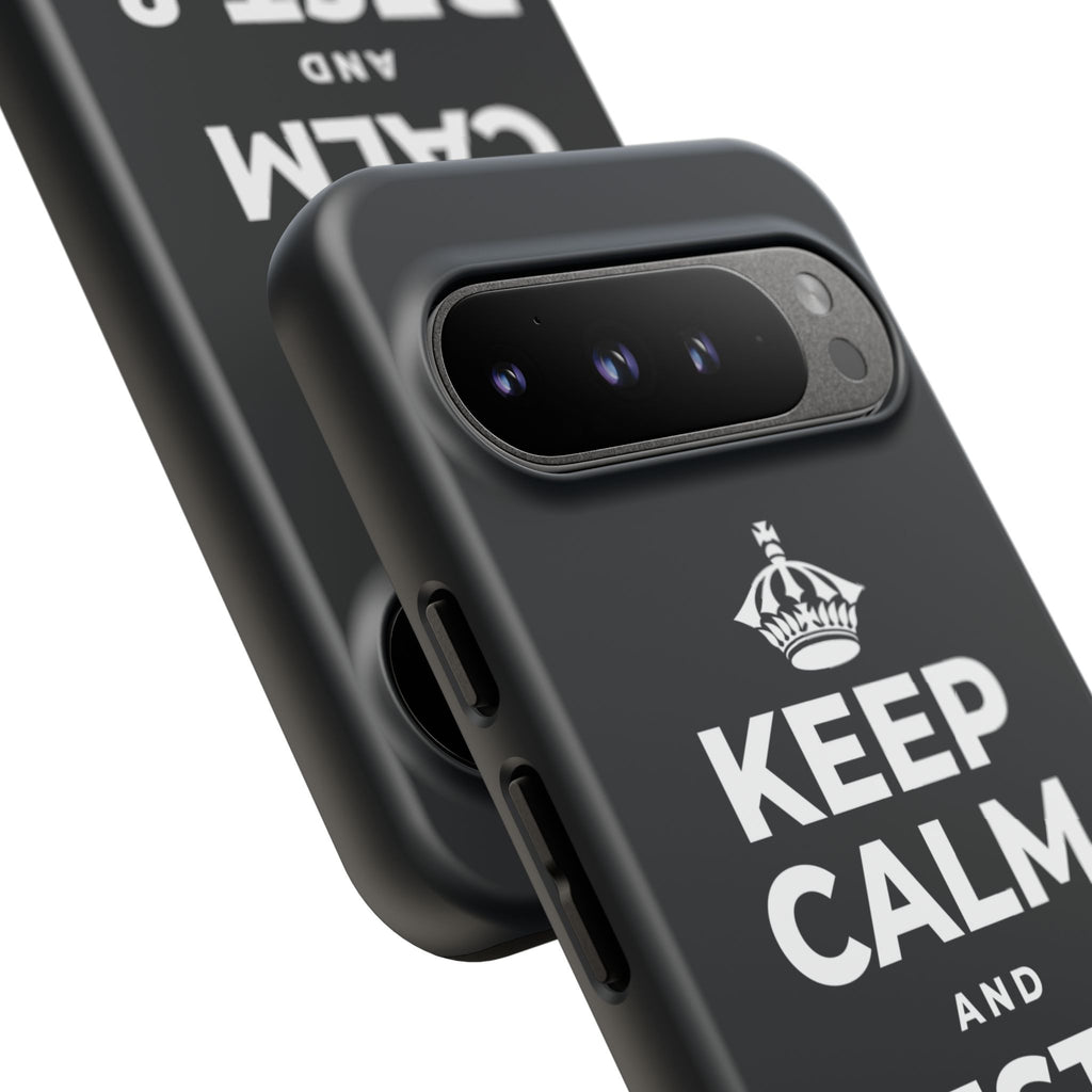 KEEP CALM AND REST & RECOVER Phone Case (Dark)