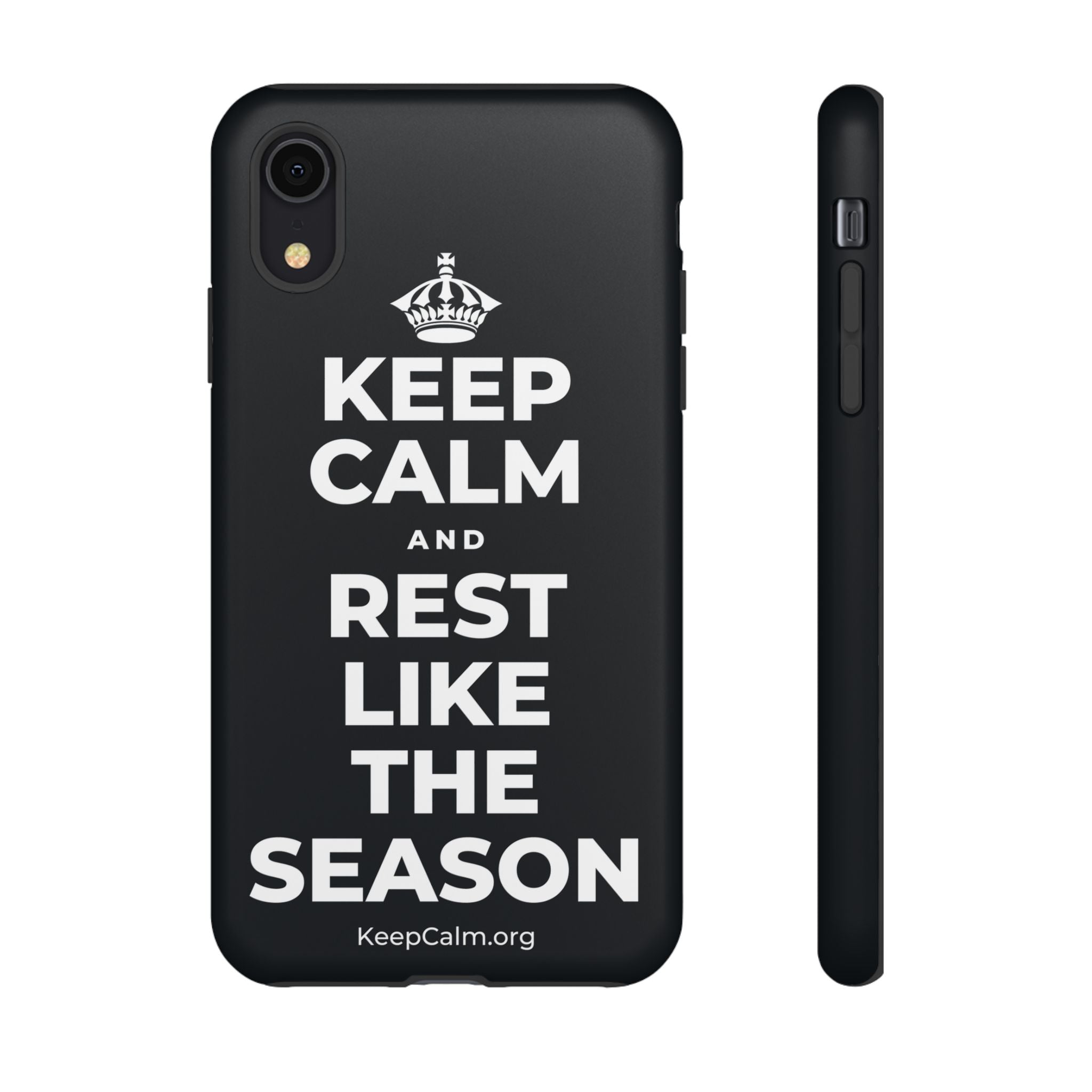 KEEP CALM AND REST LIKE THE SEASON Phone Case (Dark)
