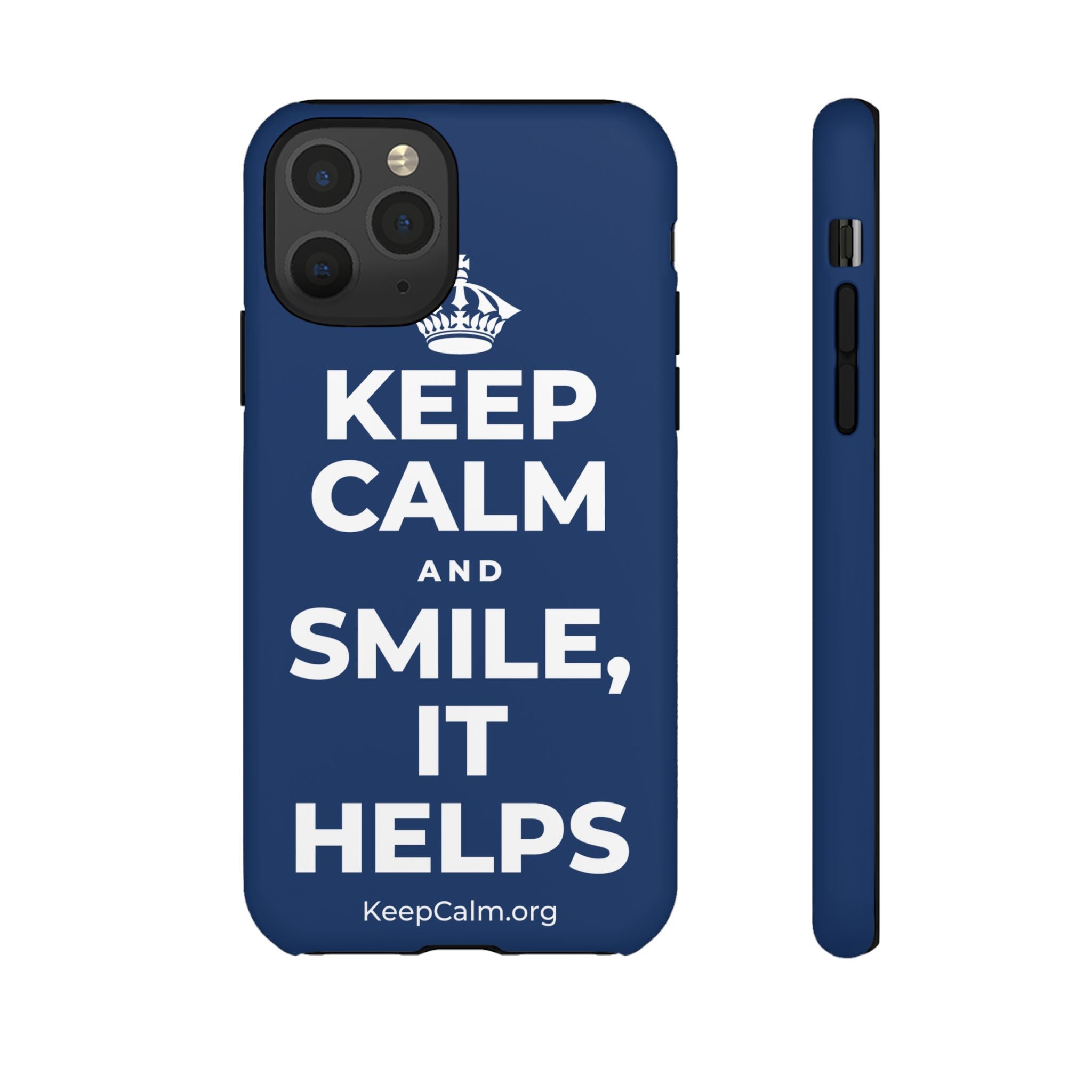 KEEP CALM AND SMILE, IT HELPS Phone Case