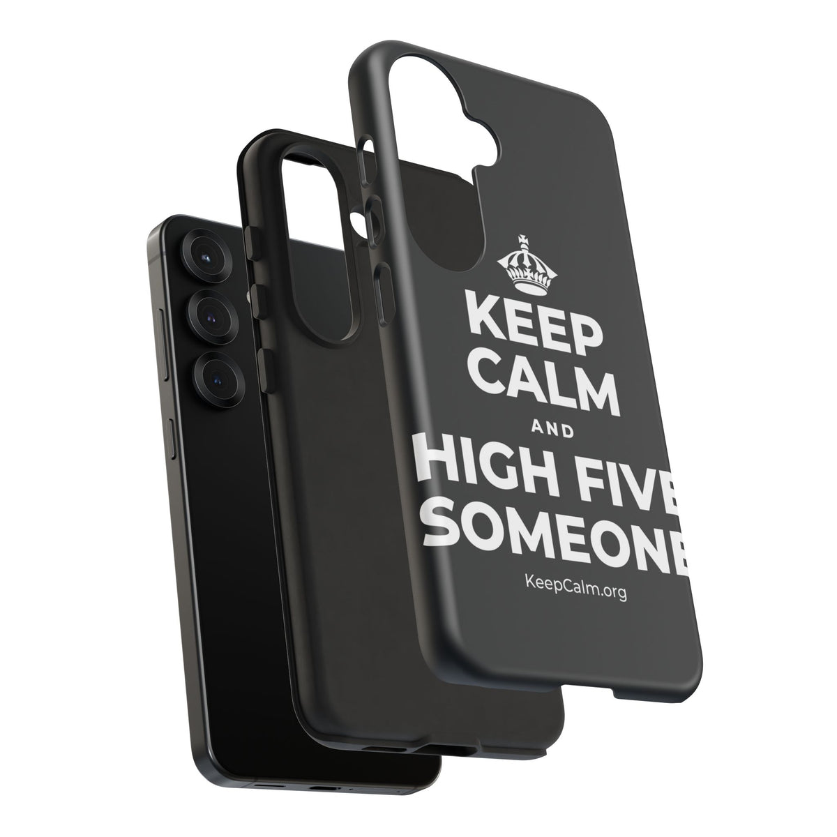 KEEP CALM AND HIGH FIVE SOMEONE Phone Case (Dark)