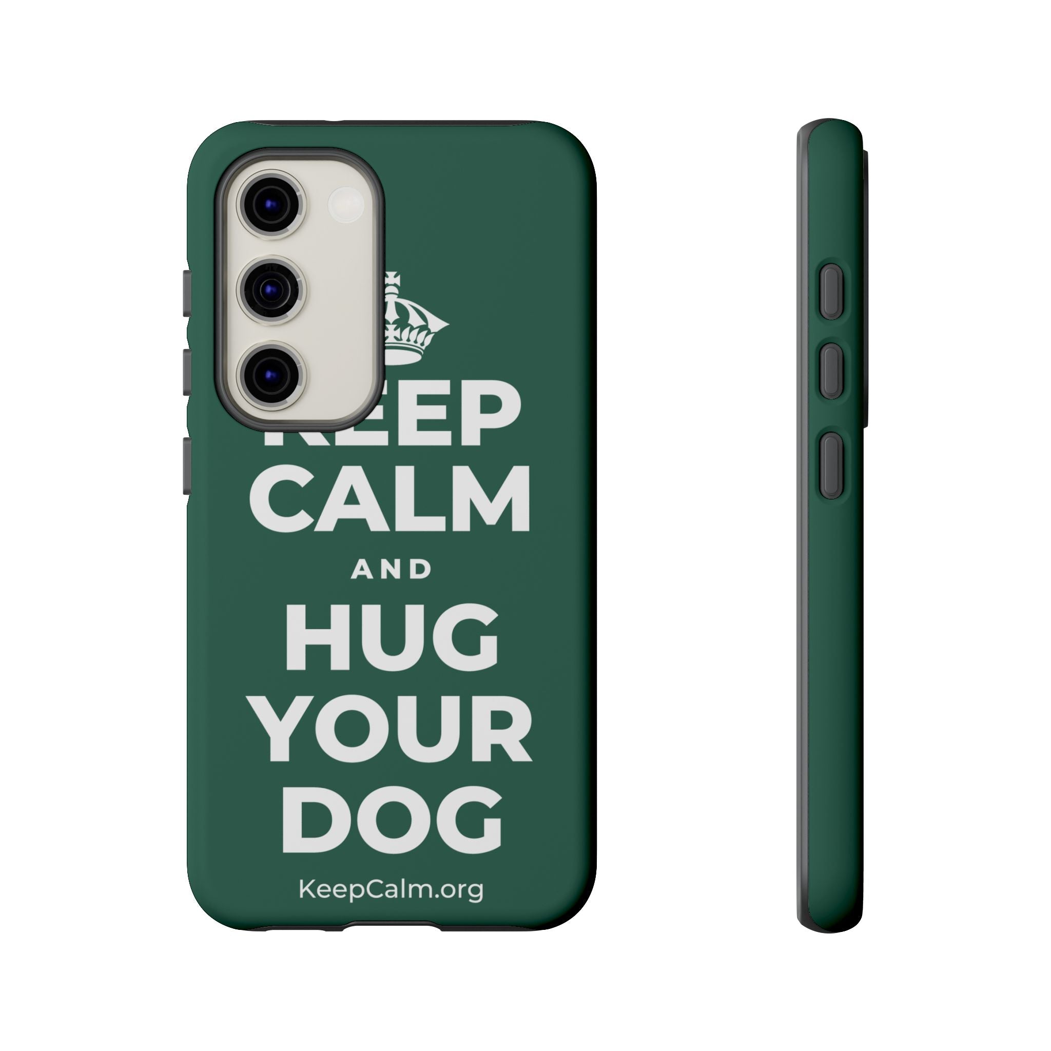 KEEP CALM AND HUG YOUR DOG Phone Case