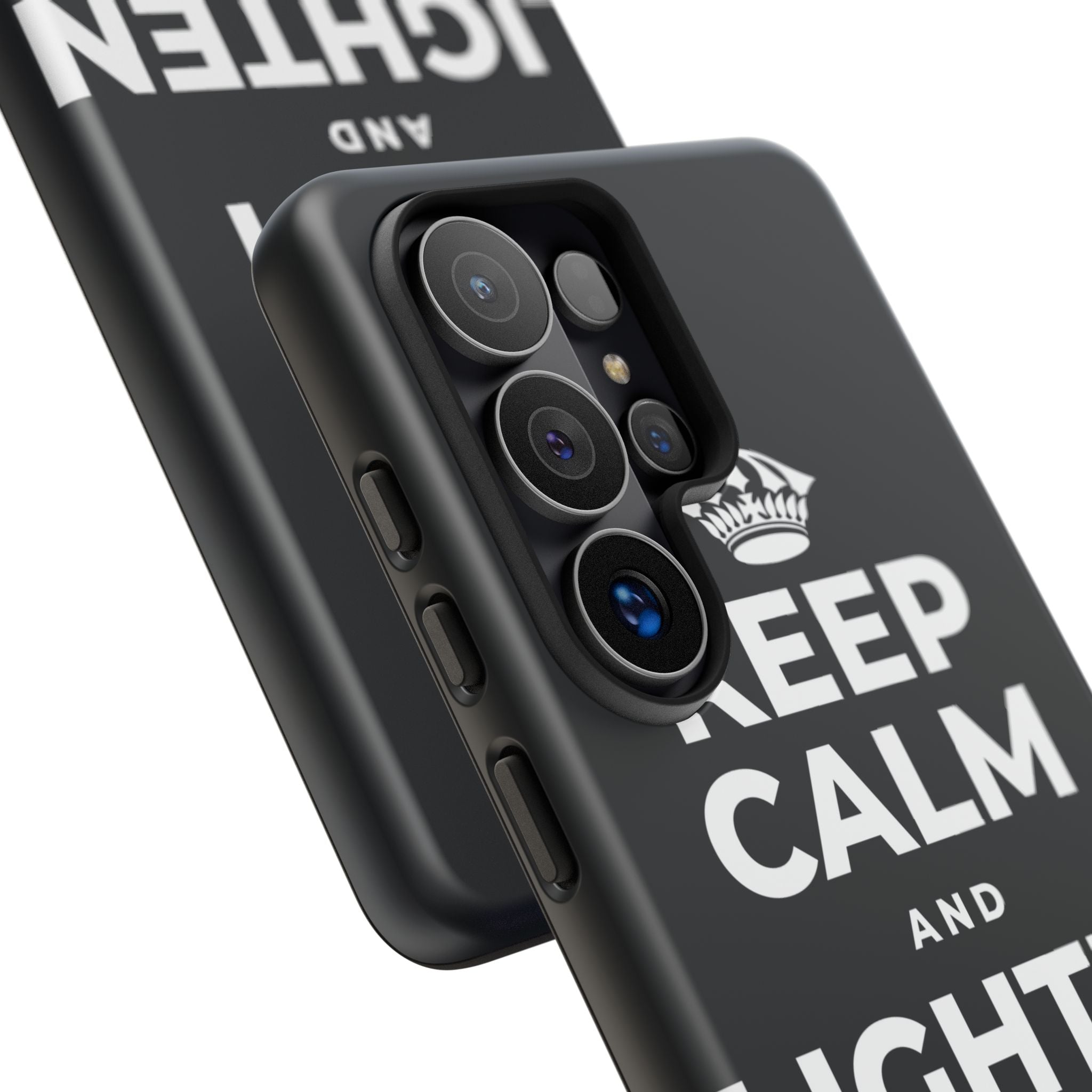 KEEP CALM AND LIGHTEN THE LOAD Phone Case (Dark)