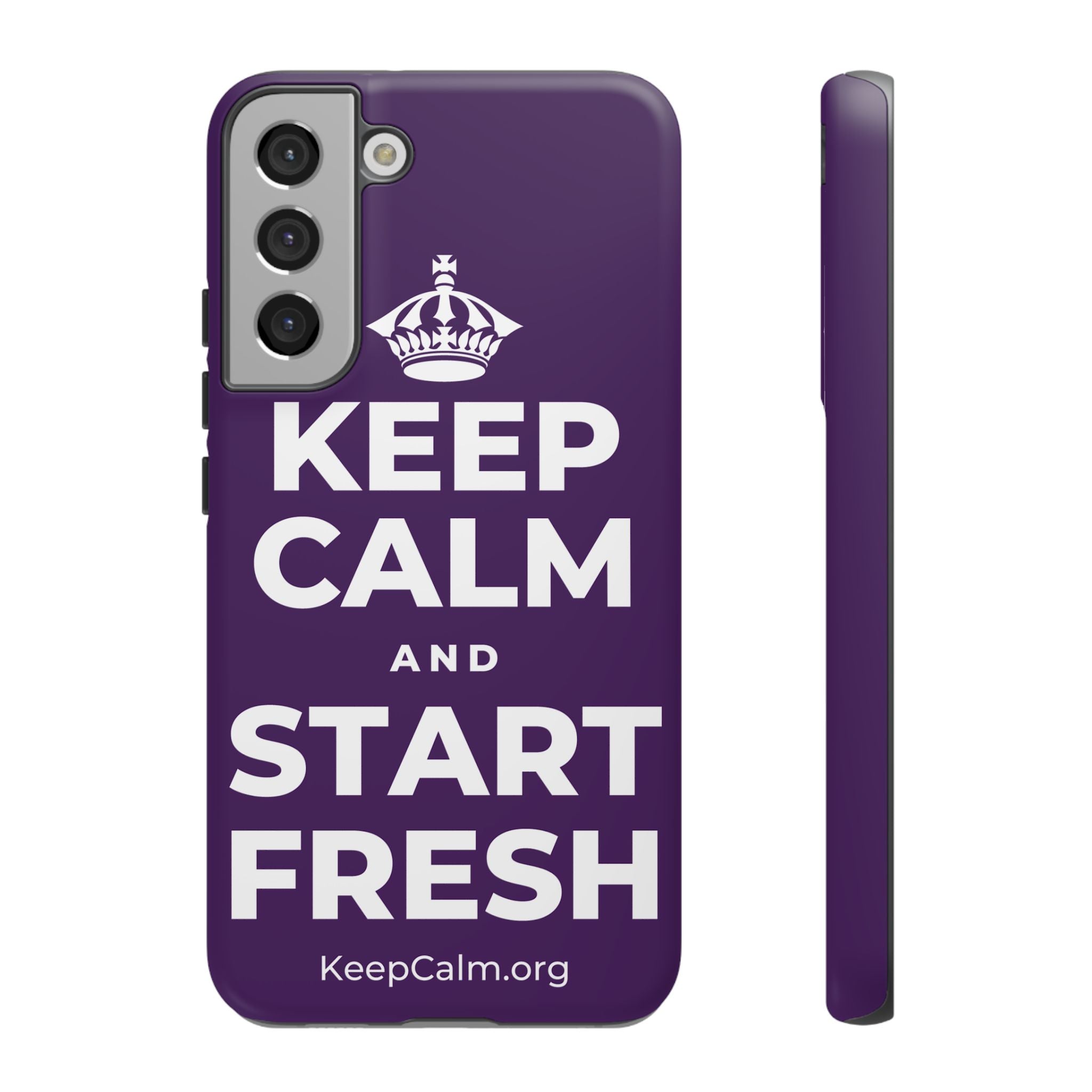 KEEP CALM AND START FRESH Phone Case