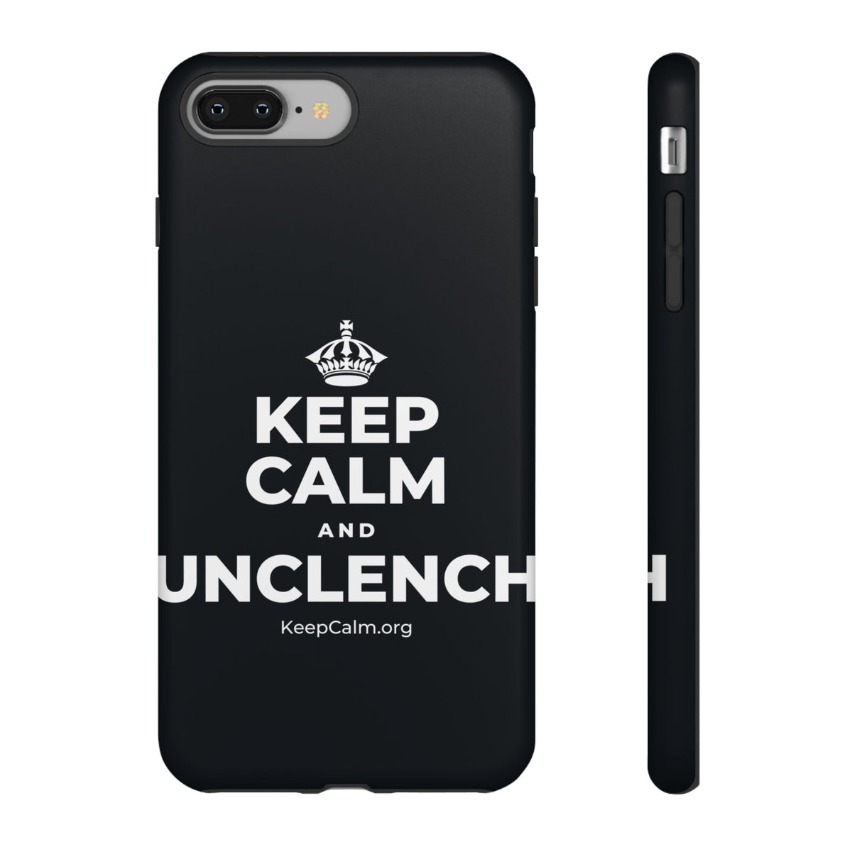 KEEP CALM AND UNCLENCH Phone Case (Dark)
