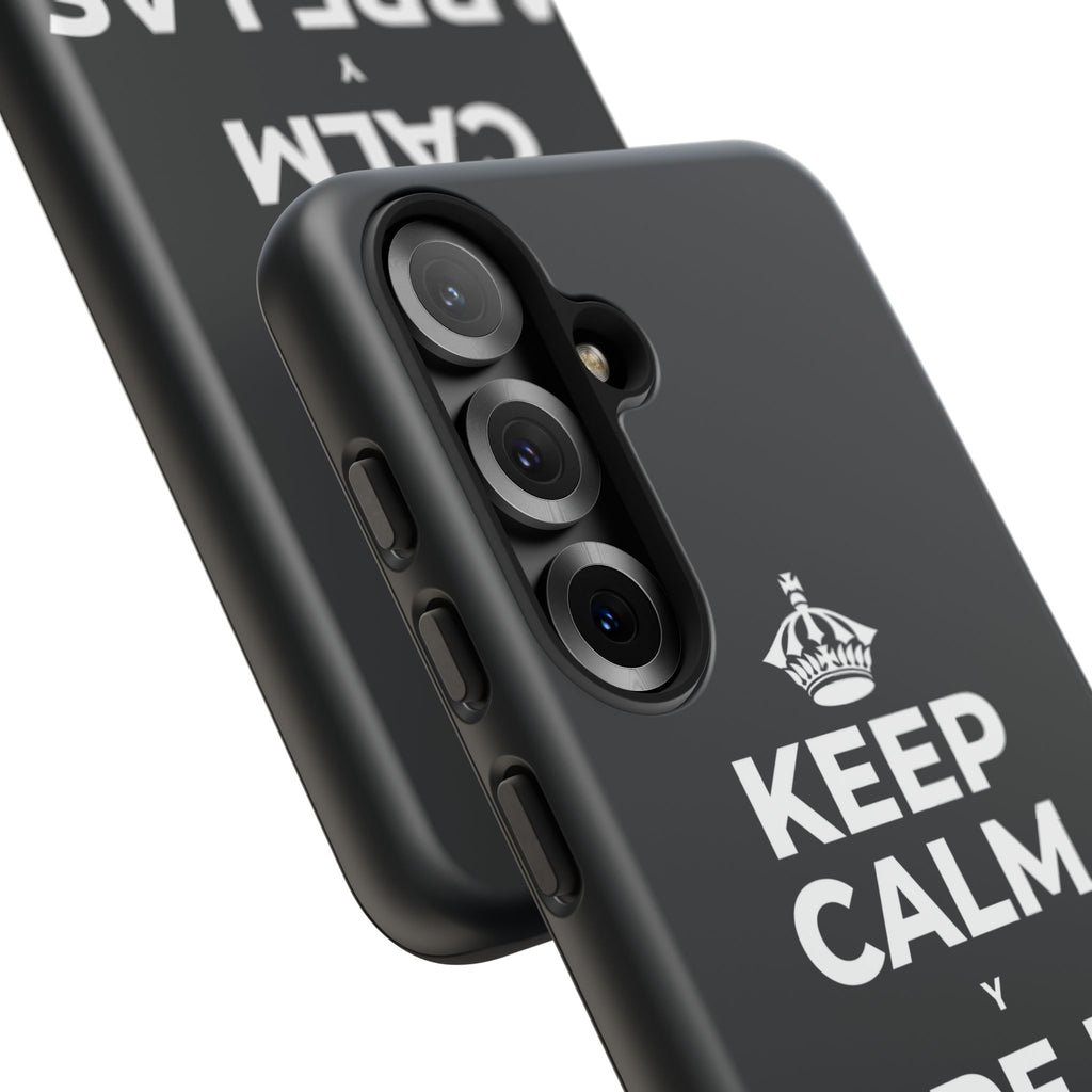 KEEP CALM Y ABRE LAS VENTANAS Phone Case (Dark)