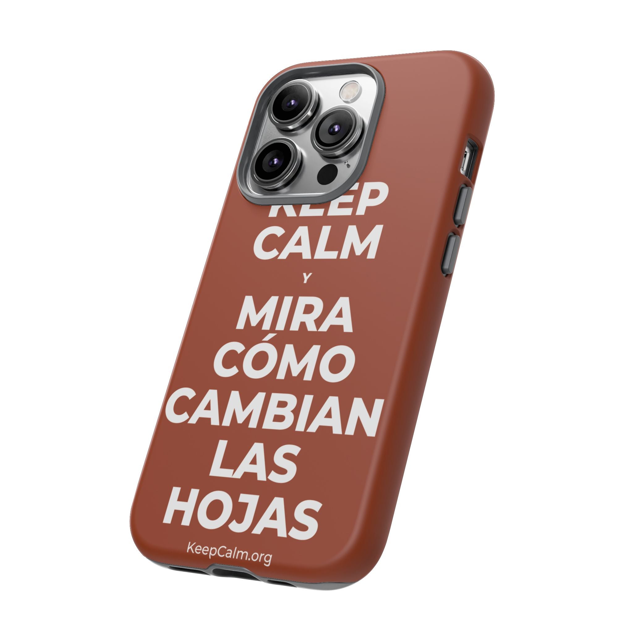 KEEP CALM Y MIRA CÓMO CAMBIAN LAS HOJAS Phone Case