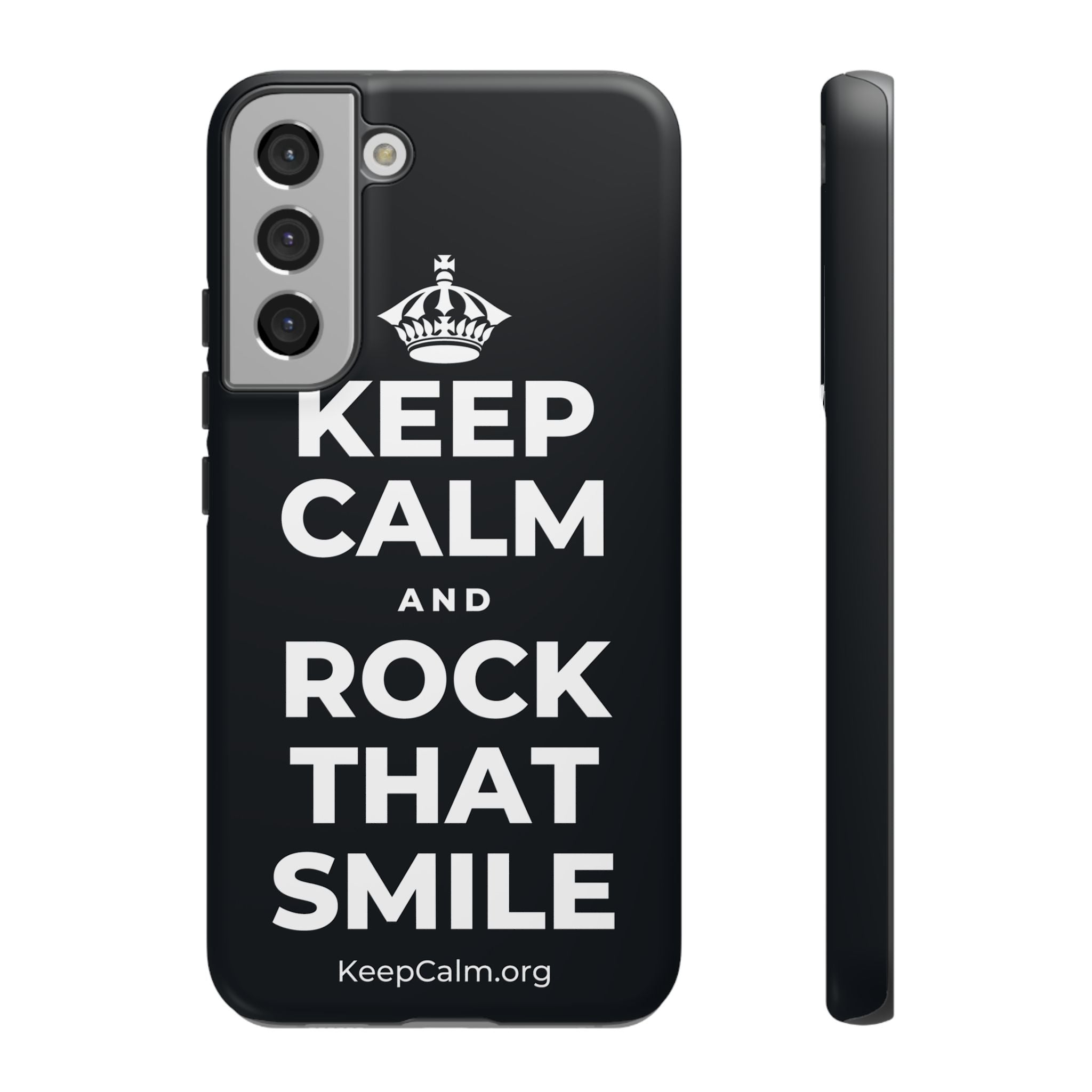 KEEP CALM AND ROCK THAT SMILE Phone Case (Dark)