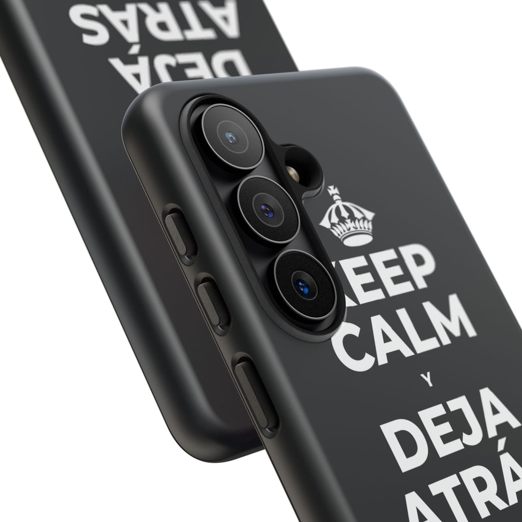 KEEP CALM Y DEJA ATRÁS LAS VIEJAS CARGAS Phone Case (Dark)