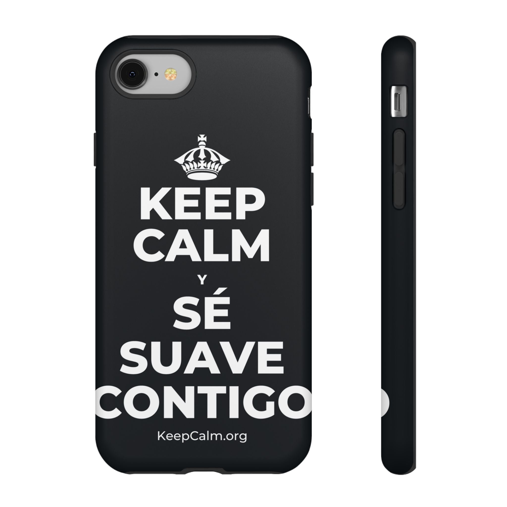 KEEP CALM Y SÉ SUAVE CONTIGO Phone Case (Dark)