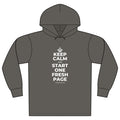 KEEP CALM AND START ONE FRESH PAGE Organic Hoodie Tee