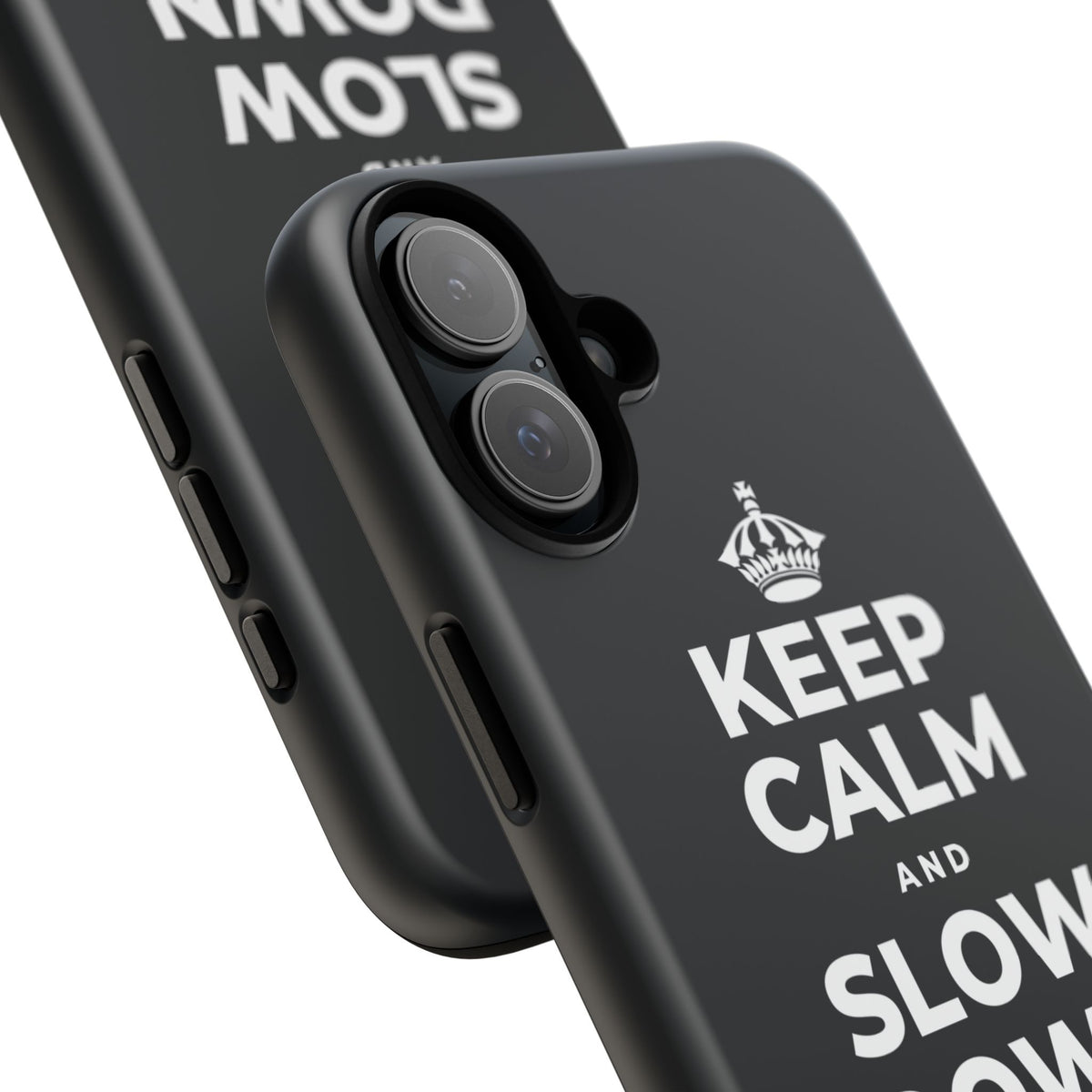 KEEP CALM AND SLOW DOWN WITH THE SEASON Phone Case (Dark)