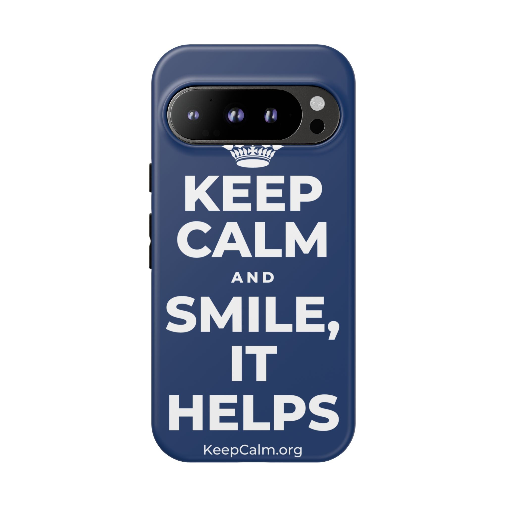 KEEP CALM AND SMILE, IT HELPS Phone Case