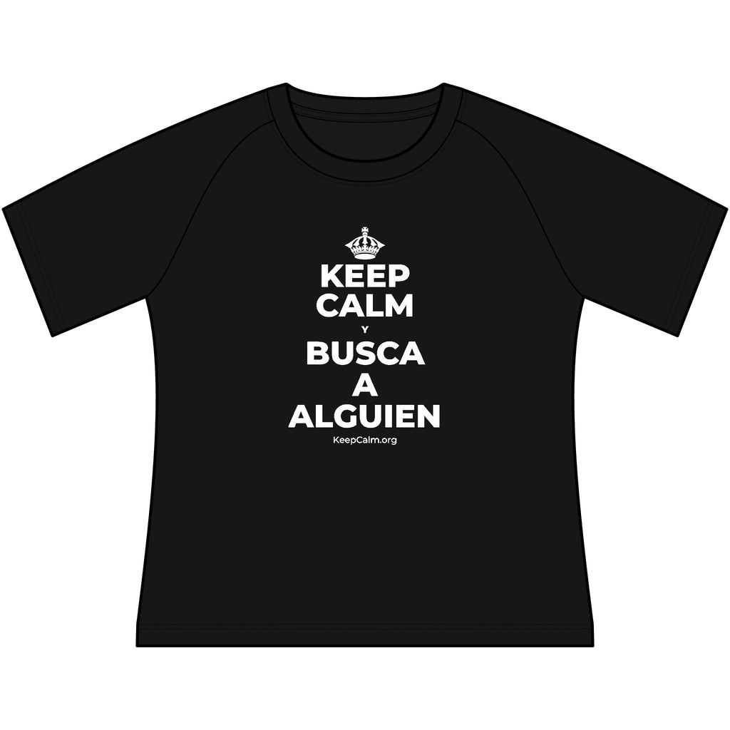 KEEP CALM Y BUSCA A ALGUIEN Women's Raglan Tee
