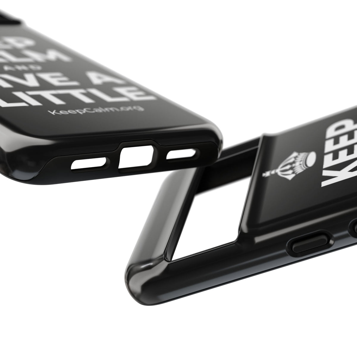 KEEP CALM AND LIVE A LITTLE Phone Case