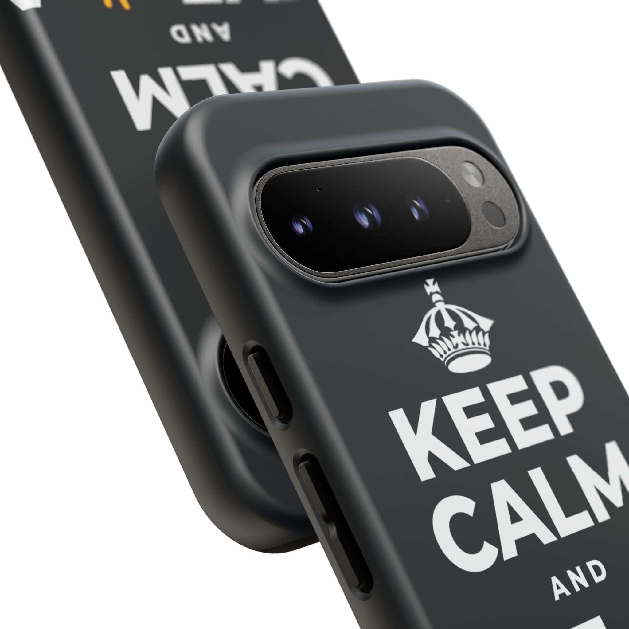 KEEP CALM AND GIVE ✌️ A CHANCE Phone Case (Dark)