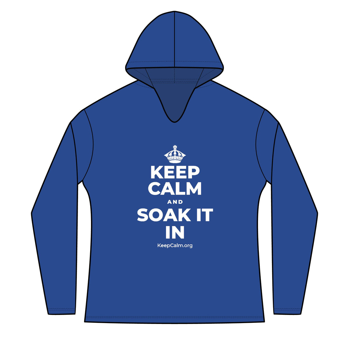 KEEP CALM AND SOAK IT IN Women's Long Sleeve Hoodie