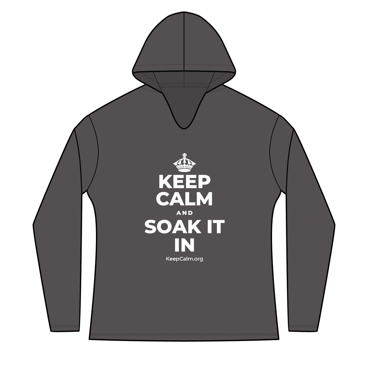KEEP CALM AND SOAK IT IN Women's Long Sleeve Hoodie