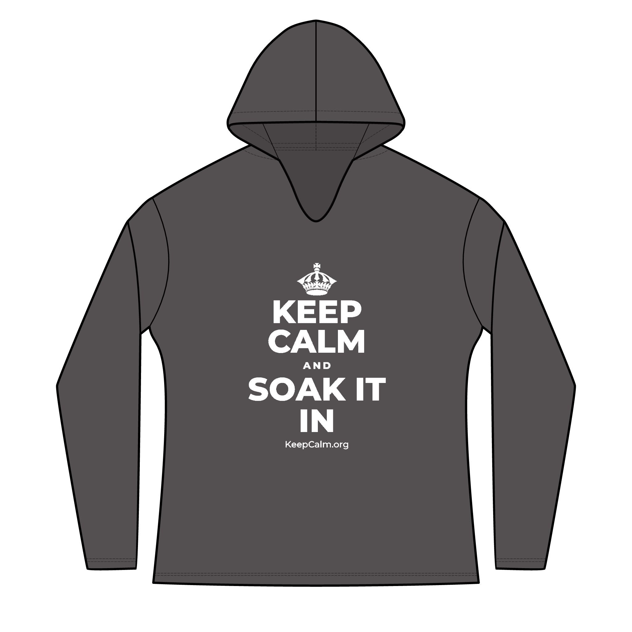 KEEP CALM AND SOAK IT IN Women's Long Sleeve Hoodie