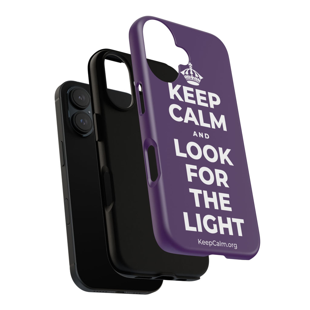 KEEP CALM AND LOOK FOR THE LIGHT Phone Case