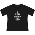 KEEP CALM Y ESCUCHA LA LLUVIA Women's Raglan Tee