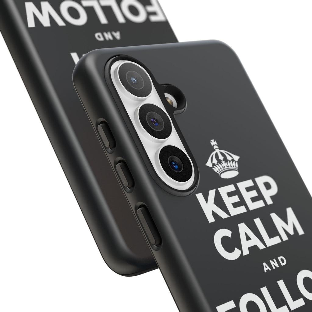 KEEP CALM AND FOLLOW YOUR HEART Phone Case (Dark)