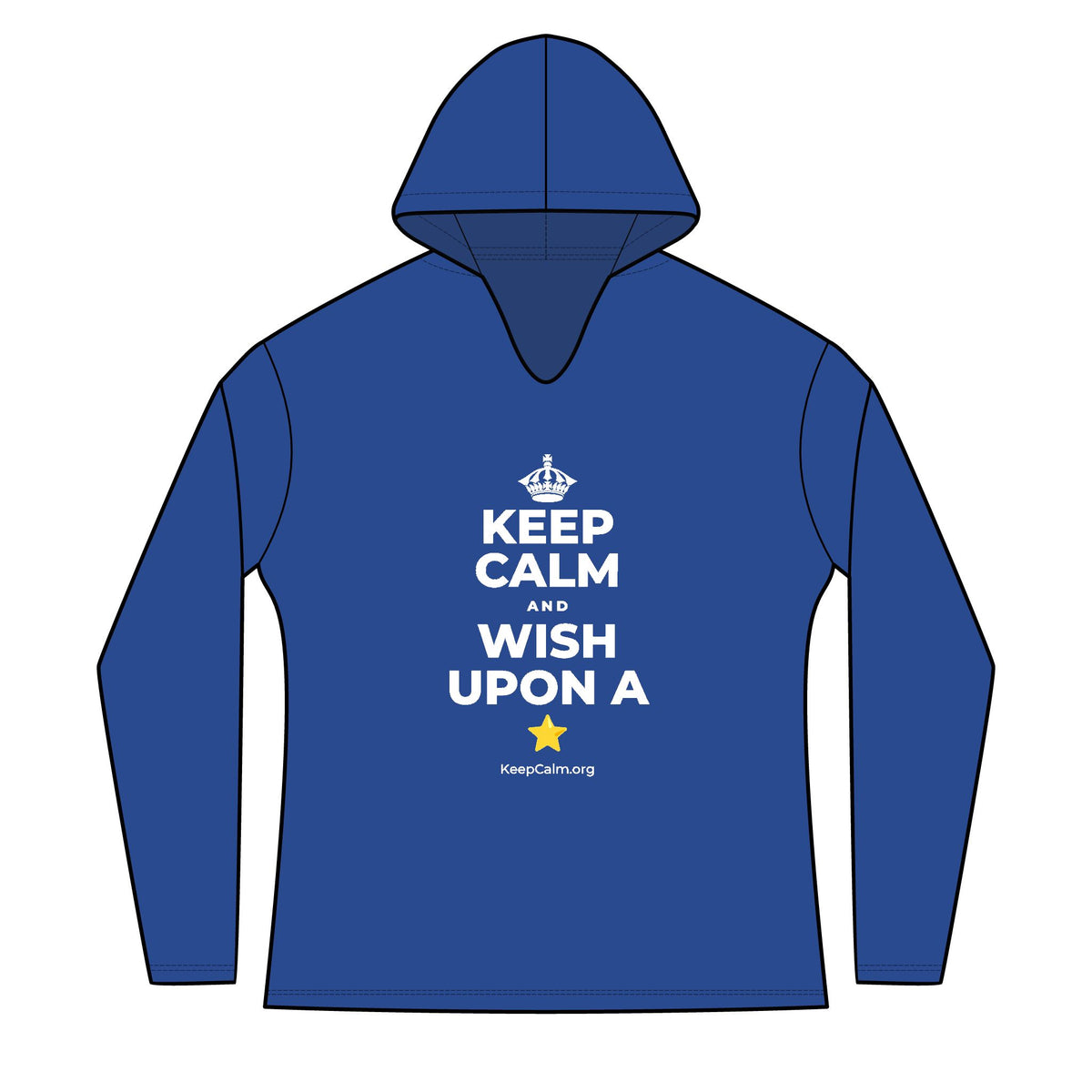 KEEP CALM AND WISH UPON A ⭐ Women's Long Sleeve Hoodie