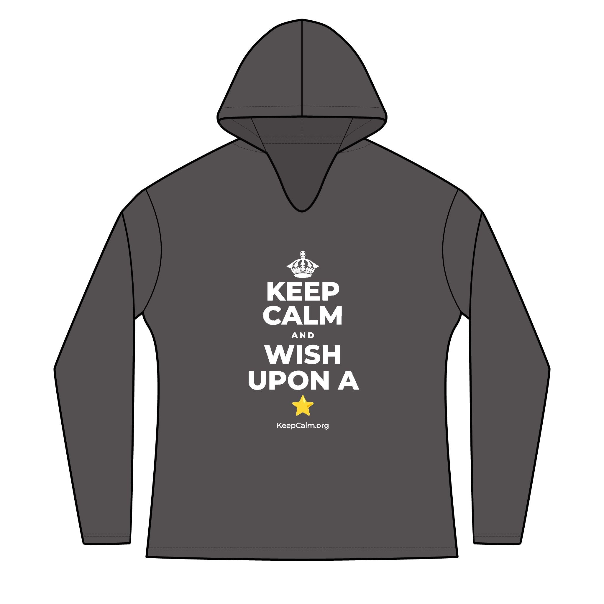 KEEP CALM AND WISH UPON A ⭐ Women's Long Sleeve Hoodie