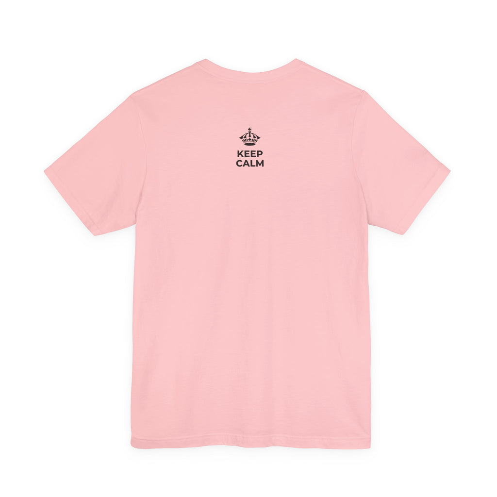KEEP CALM AND LOCK IN T-Shirt (White–Asphalt)