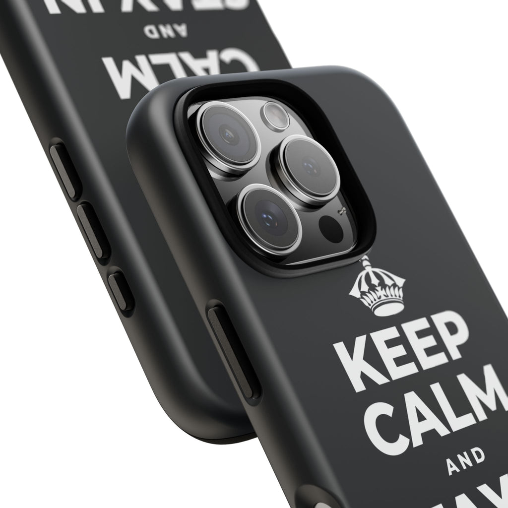KEEP CALM AND STAY IN AND REST Phone Case (Dark)