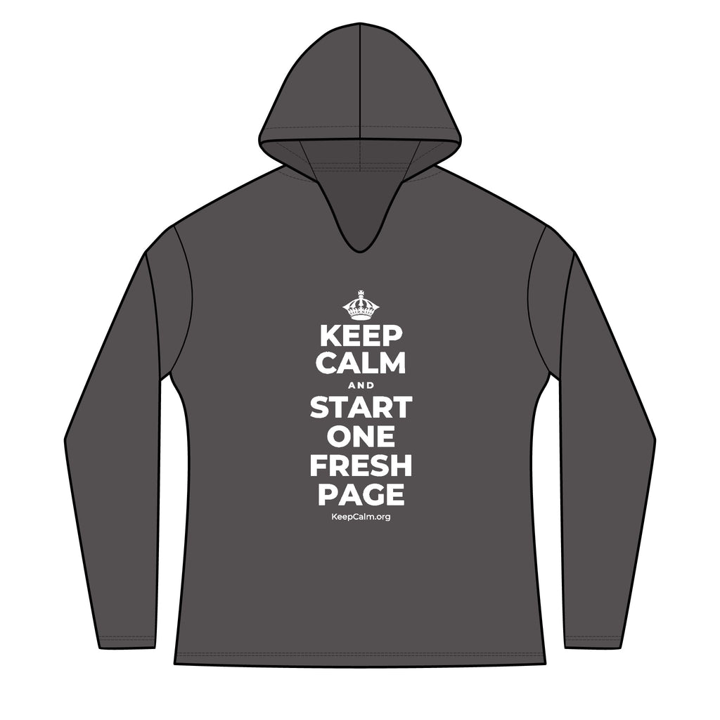 KEEP CALM AND START ONE FRESH PAGE Women's Long Sleeve Hoodie