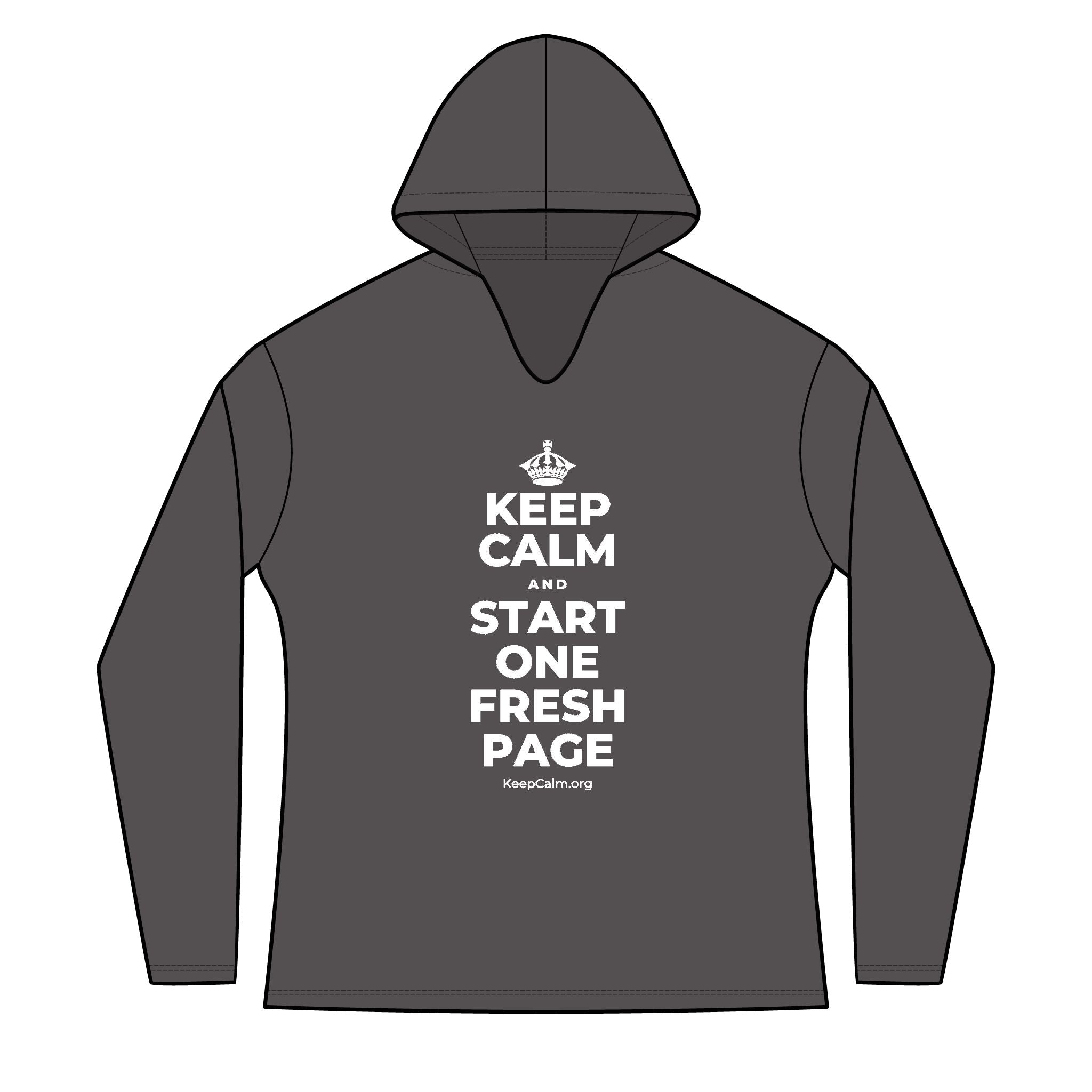 KEEP CALM AND START ONE FRESH PAGE Women's Long Sleeve Hoodie
