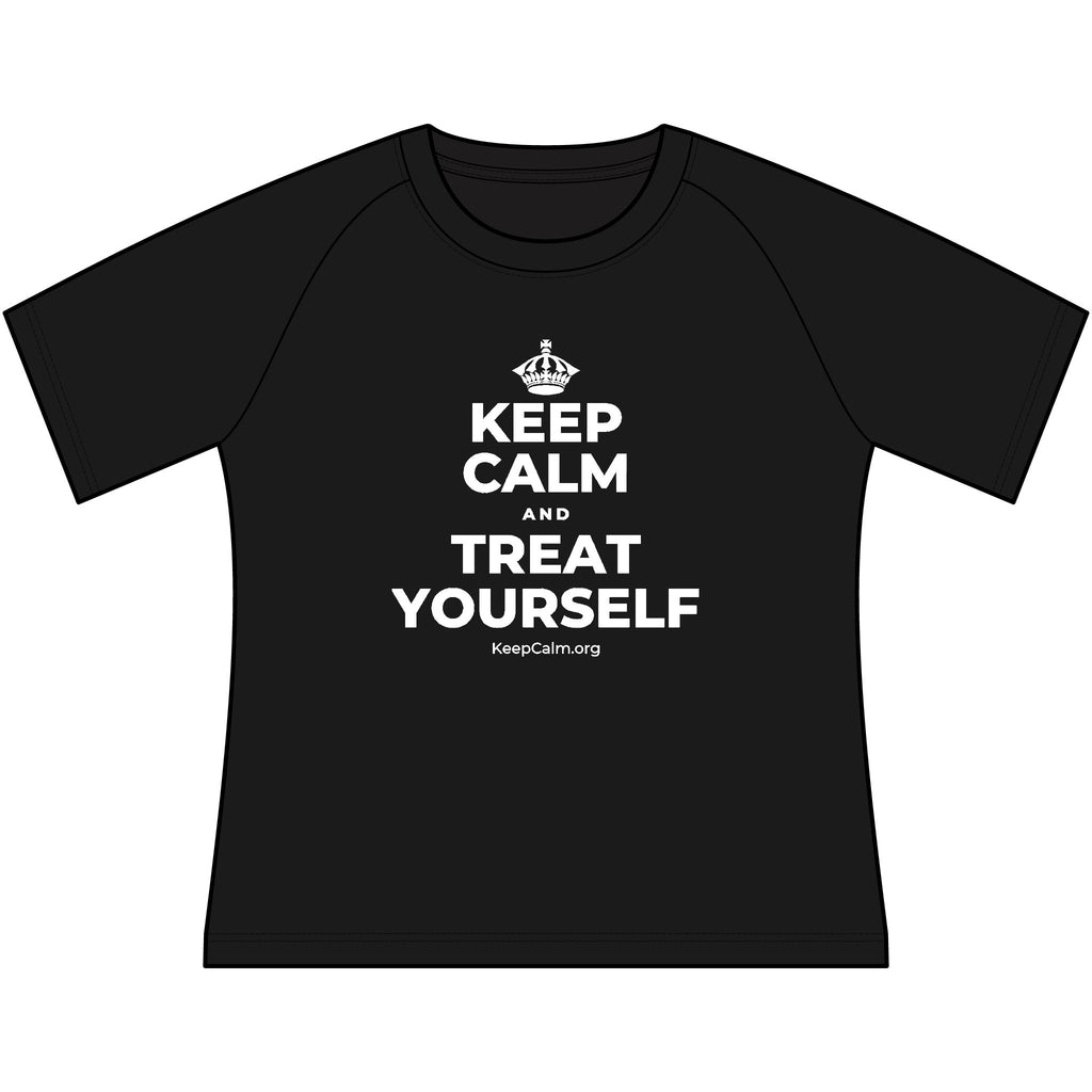 KEEP CALM AND TREAT YOURSELF Women's Raglan Tee