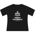 KEEP CALM AND TREAT YOURSELF Women's Raglan Tee