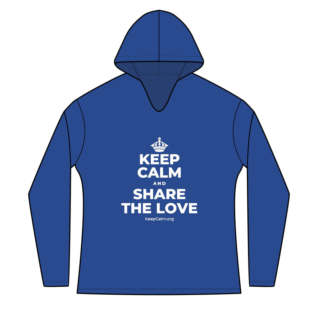 KEEP CALM AND SHARE THE LOVE Women's Long Sleeve Hoodie