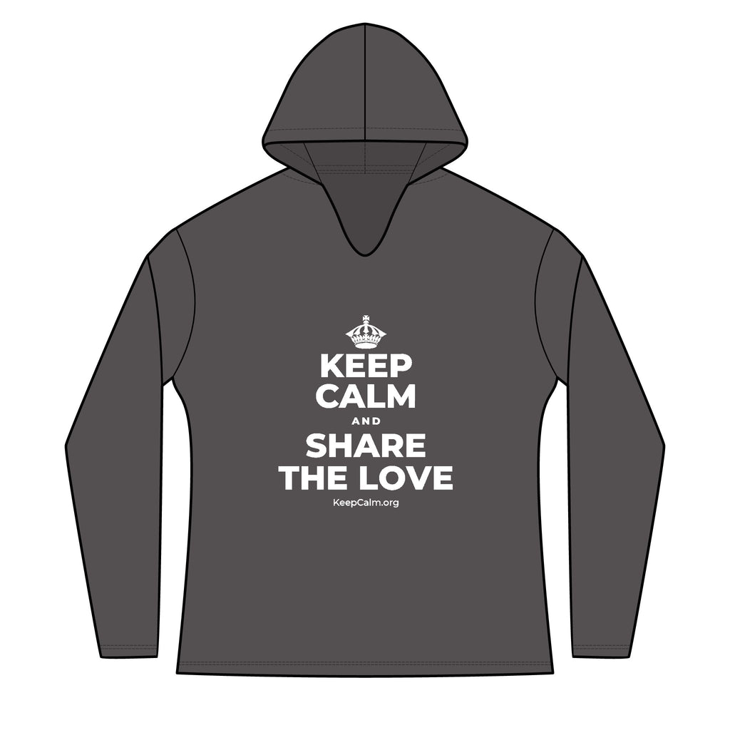 KEEP CALM AND SHARE THE LOVE Women's Long Sleeve Hoodie