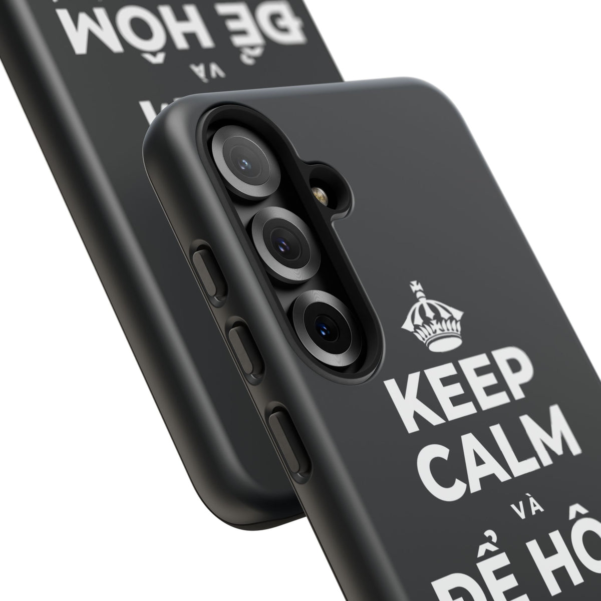 KEEP CALM VÀ ĐỂ HÔM NAY ĐƯỢC KHÓ Phone Case (Dark)