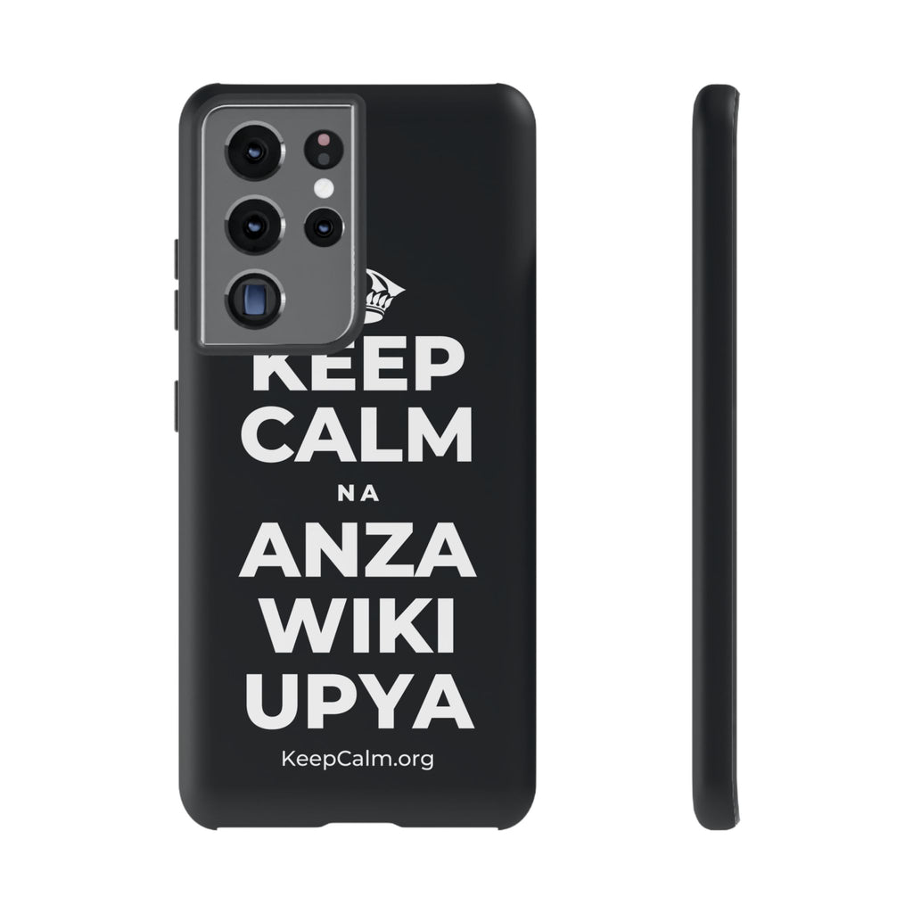 KEEP CALM NA ANZA WIKI UPYA Phone Case (Dark)