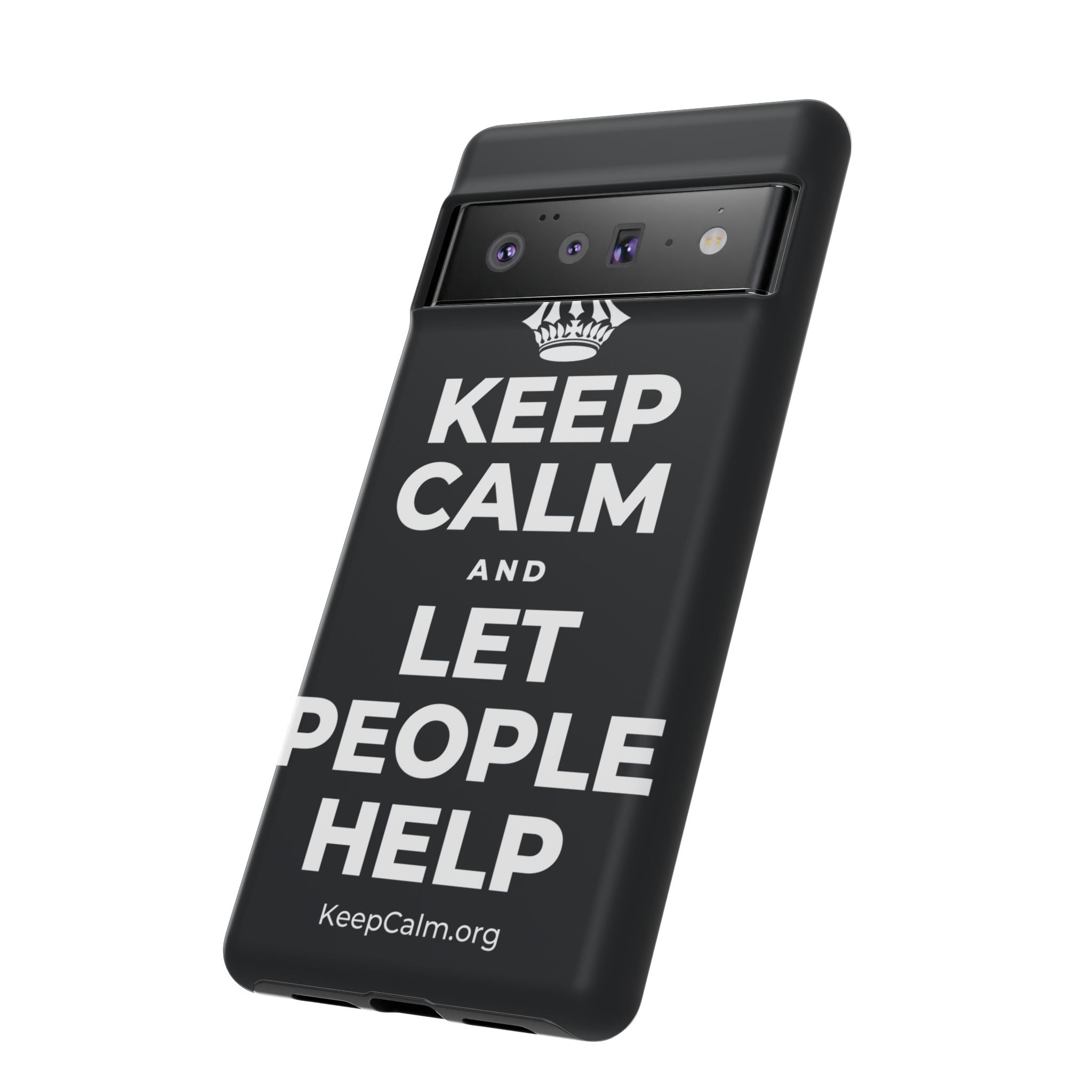 KEEP CALM AND LET PEOPLE HELP Phone Case (Dark)