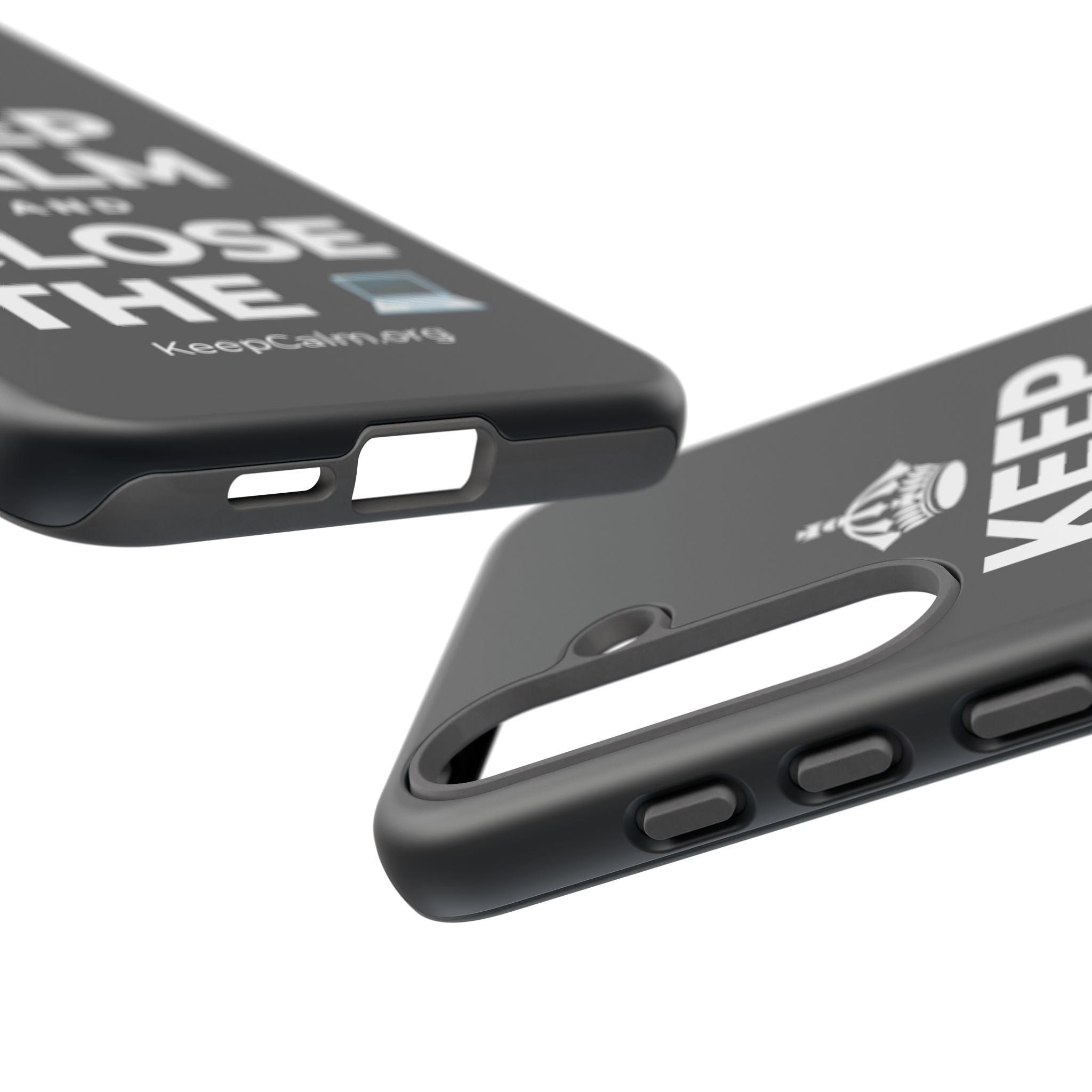KEEP CALM AND CLOSE THE 💻 Phone Case (Dark)