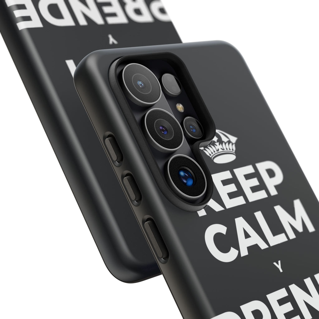 KEEP CALM Y PRENDE UNA VELA Phone Case (Dark)