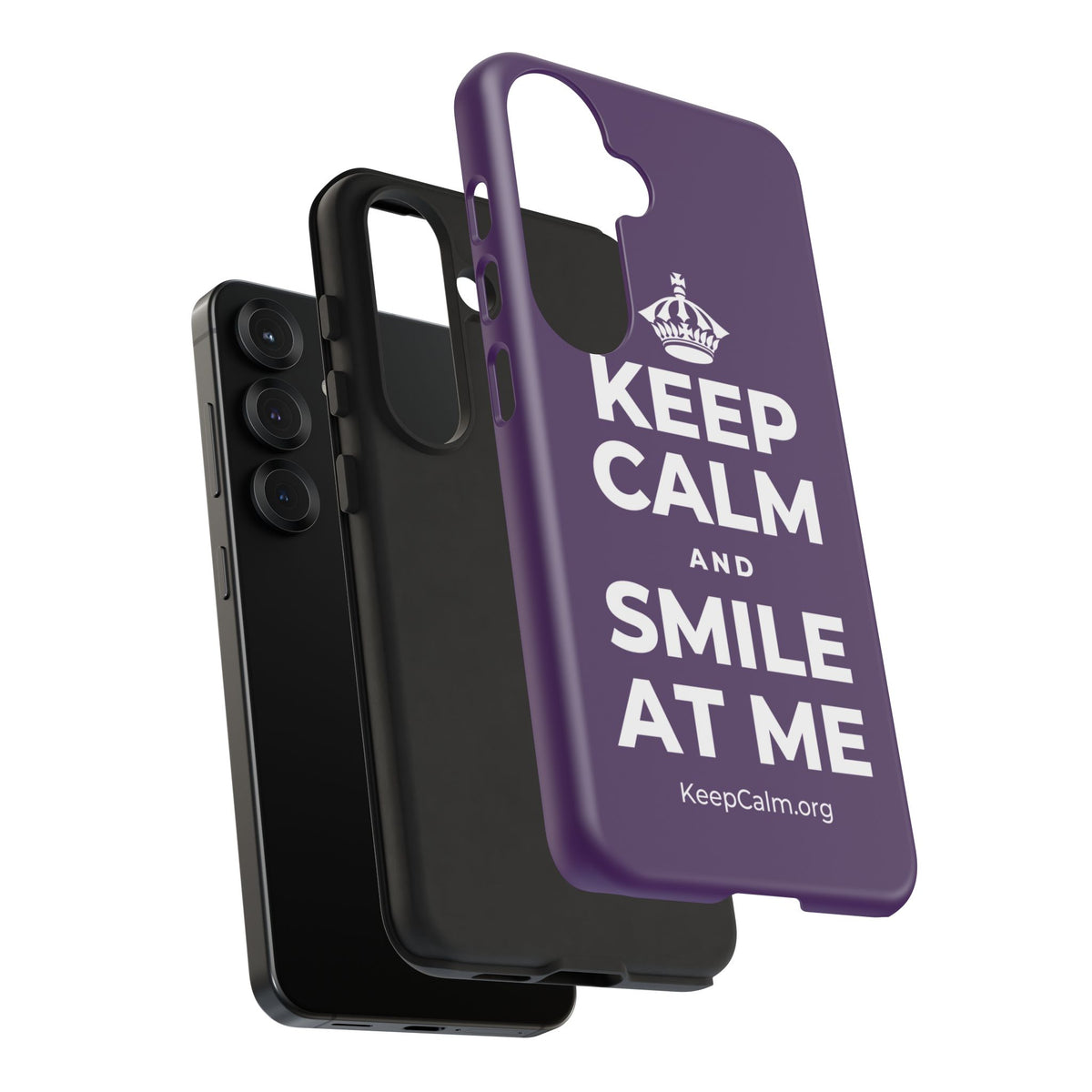 KEEP CALM AND SMILE AT ME Phone Case