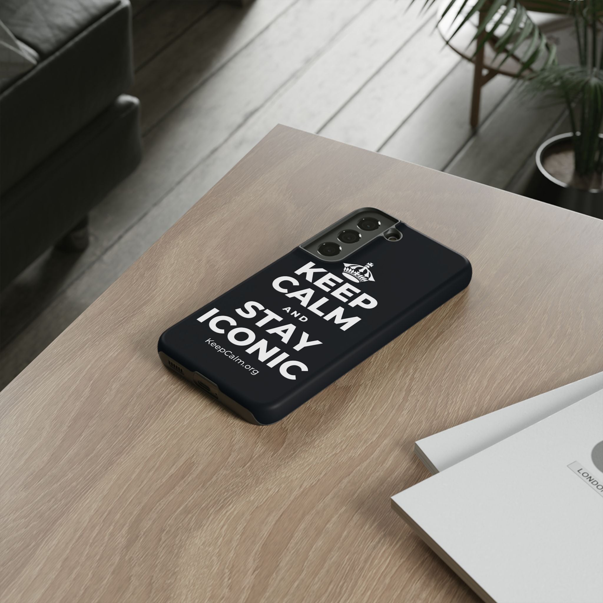 KEEP CALM AND STAY ICONIC Phone Case (Dark)