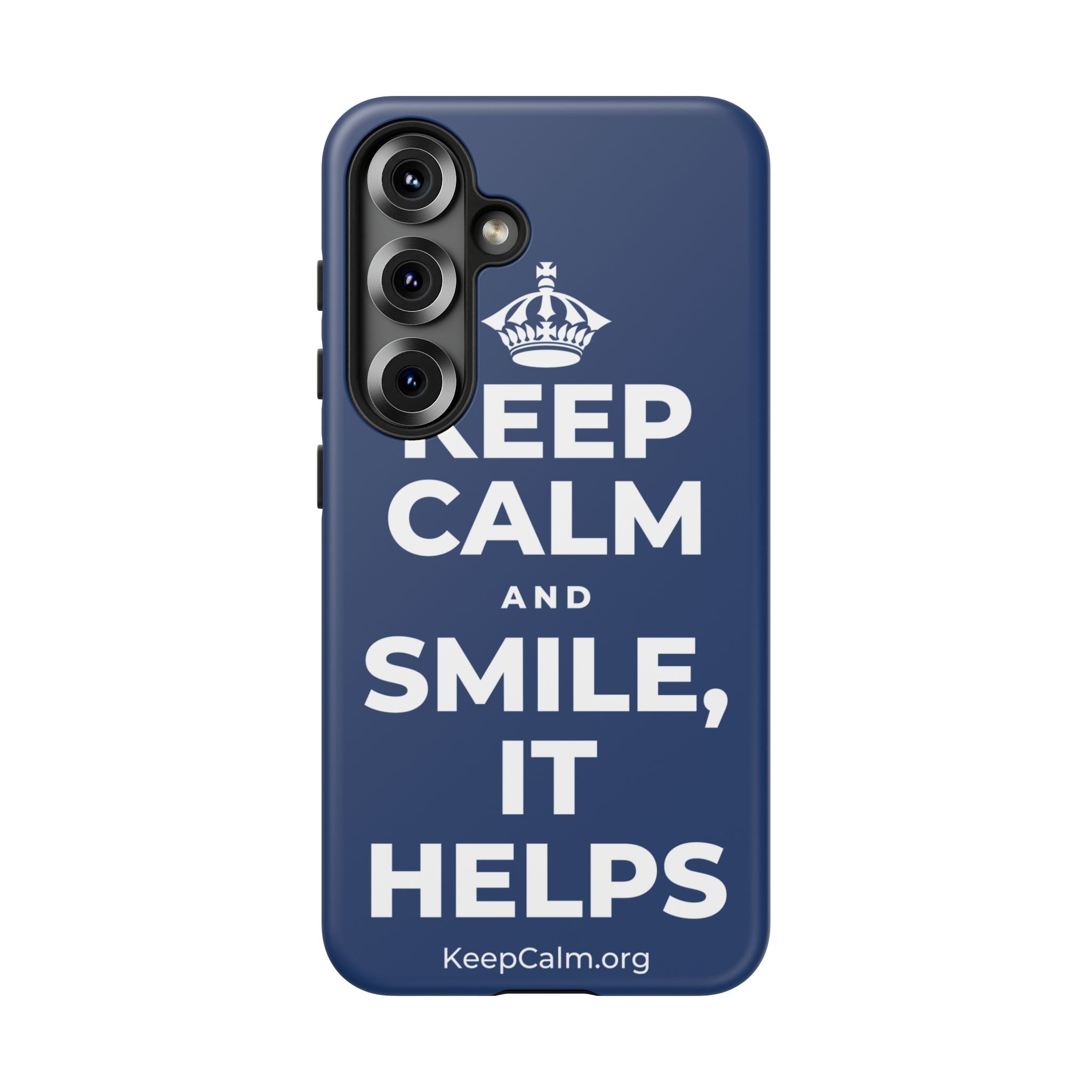 KEEP CALM AND SMILE, IT HELPS Phone Case