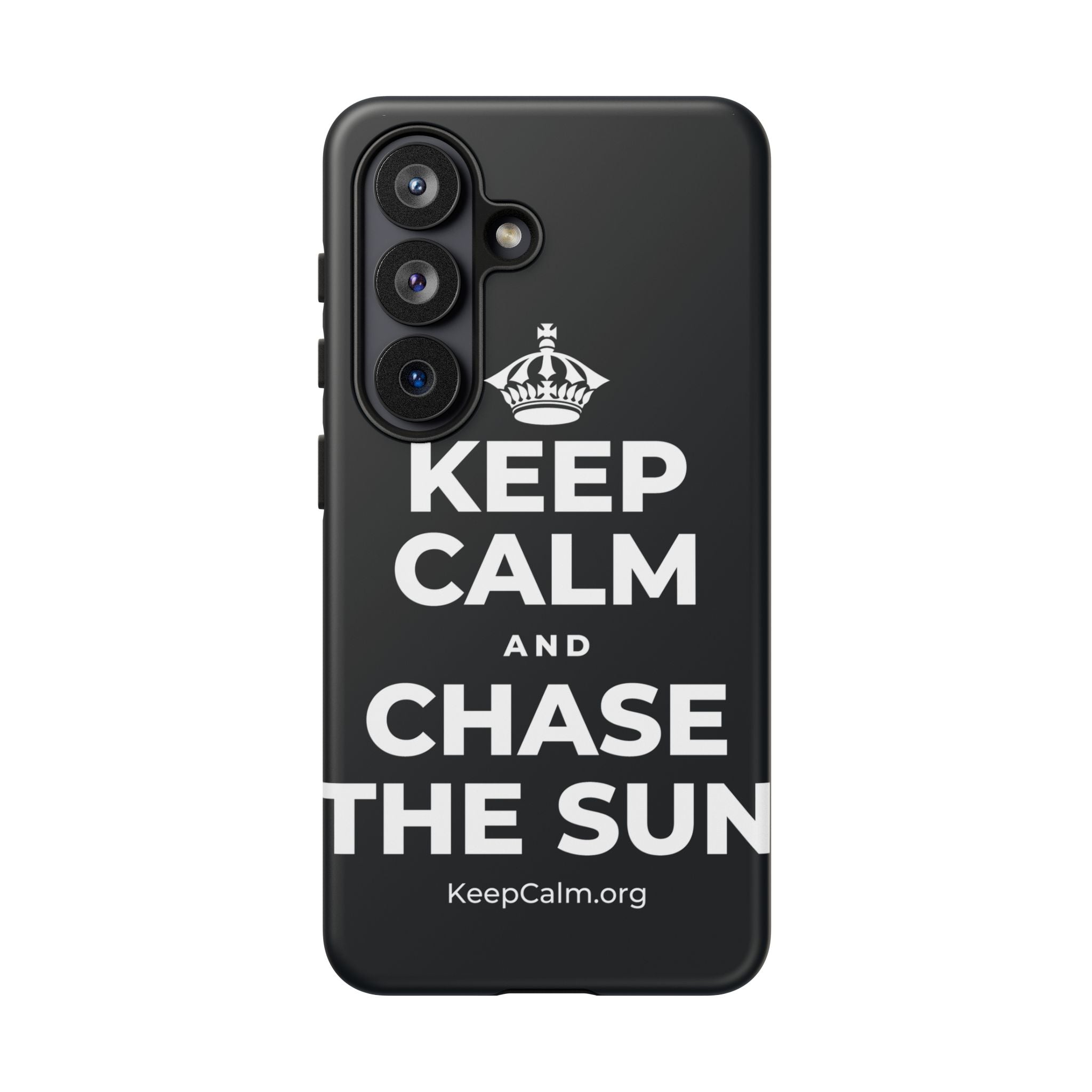 KEEP CALM AND CHASE THE SUN Phone Case (Dark)
