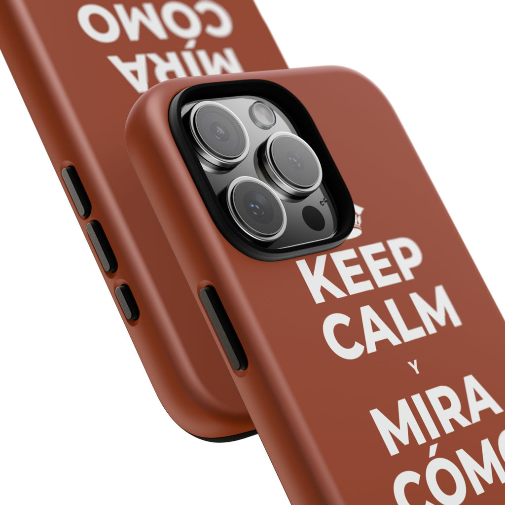 KEEP CALM Y MIRA CÓMO CAMBIAN LAS HOJAS Phone Case