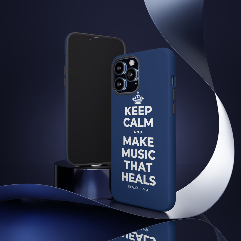 KEEP CALM AND MAKE MUSIC THAT HEALS Phone Case