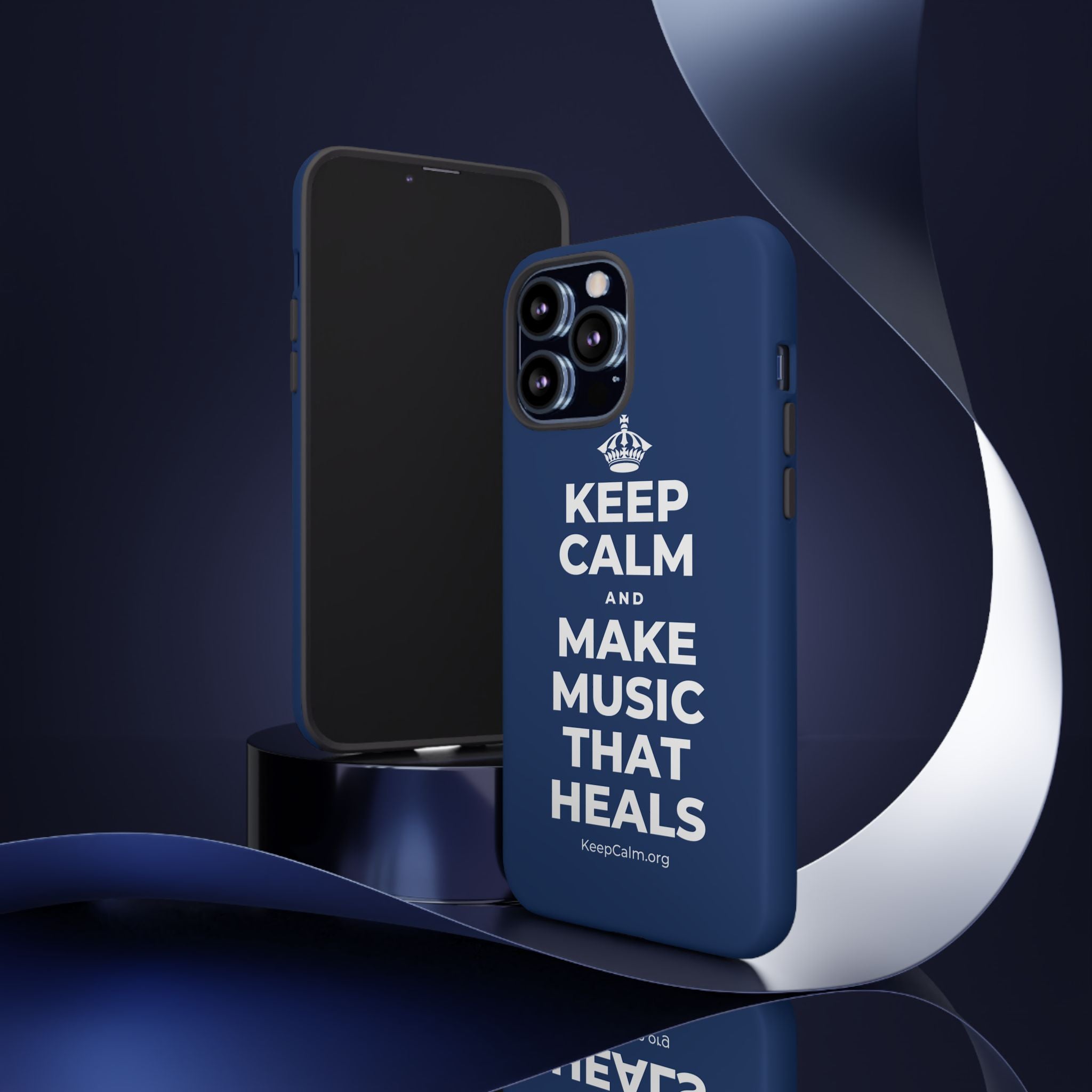 KEEP CALM AND MAKE MUSIC THAT HEALS Phone Case