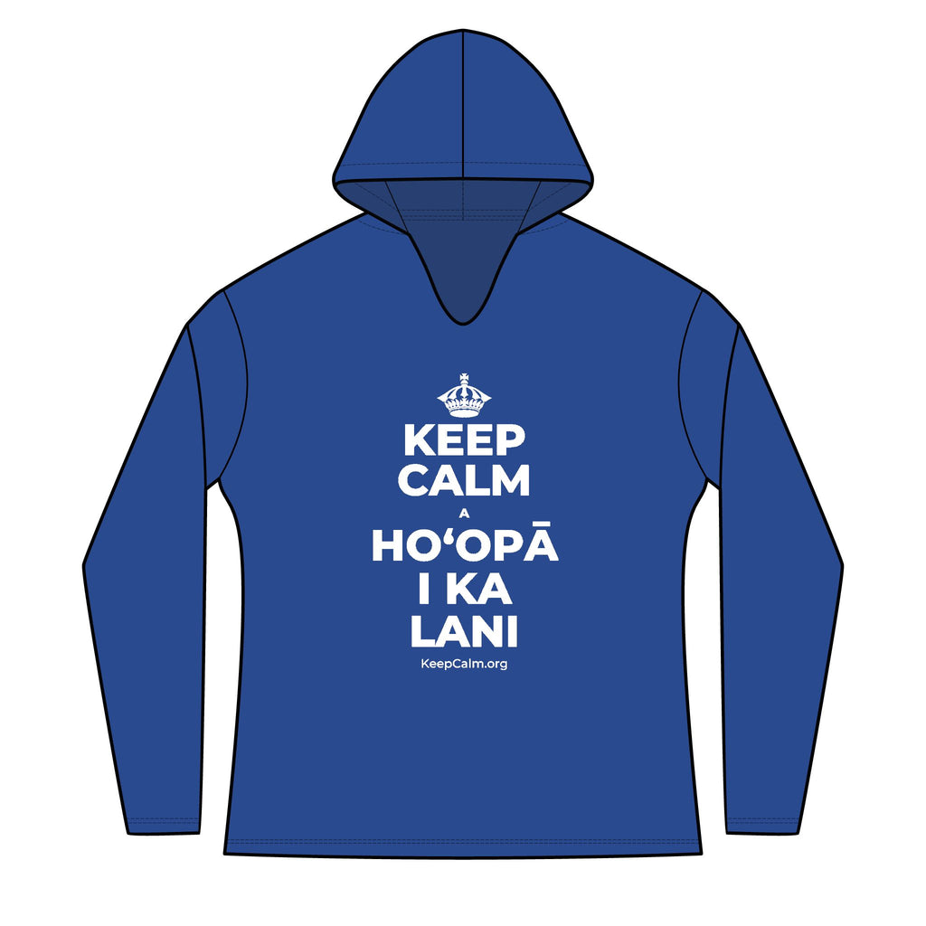 KEEP CALM A HOʻOPĀ I KA LANI Women's Long Sleeve Hoodie