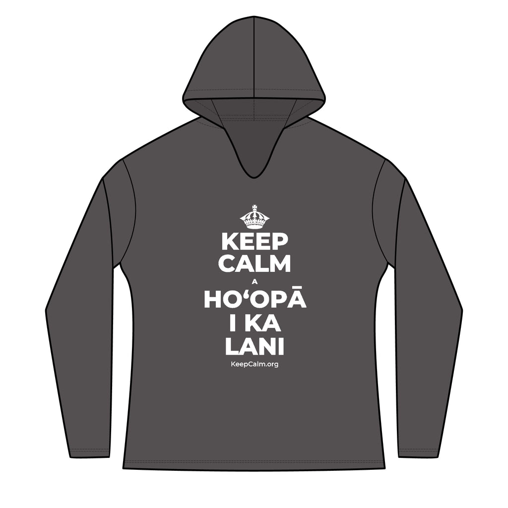 KEEP CALM A HOʻOPĀ I KA LANI Women's Long Sleeve Hoodie