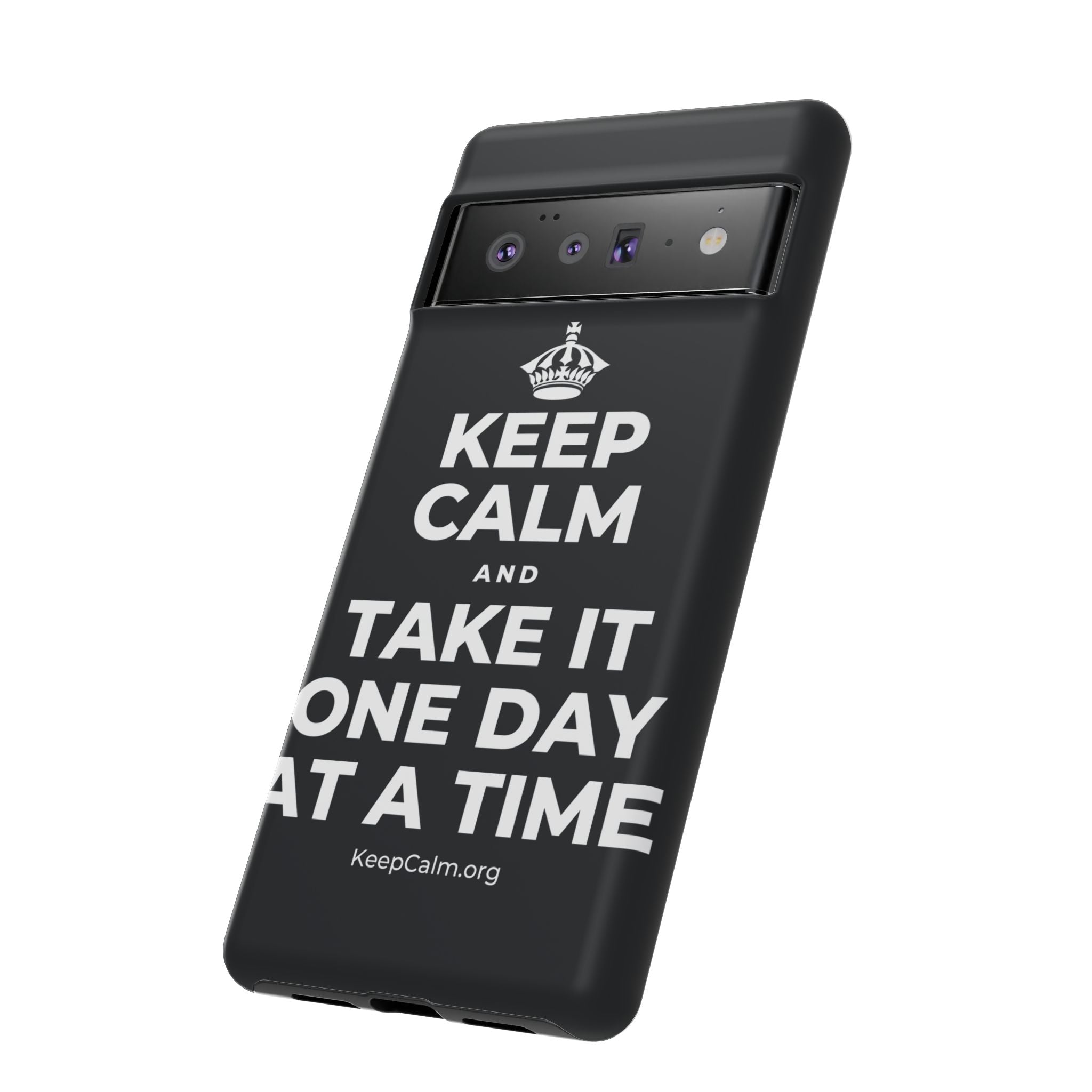 KEEP CALM AND TAKE IT ONE DAY AT A TIME Phone Case (Dark)
